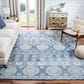 Safavieh Micro-Loop MLP607M 4" x 6" Blue and Ivory Area Rug, , large