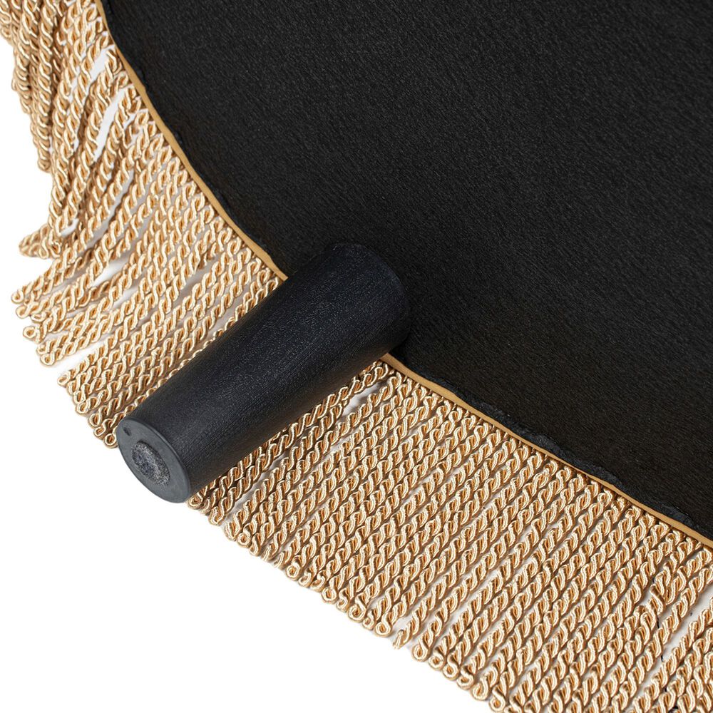 Jennifer Taylor Home Melinda Storage Bench with Tufted Bullion Fringe in Gold, , large