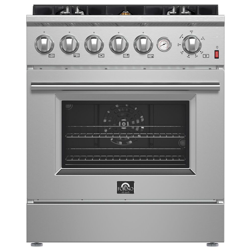Forno Giovanni 30" Freestanding Gas Range in Stainless Steel, , large