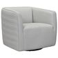 Blue River Melanie Swivel Barrel Chair in Dove Gray and Black, , large