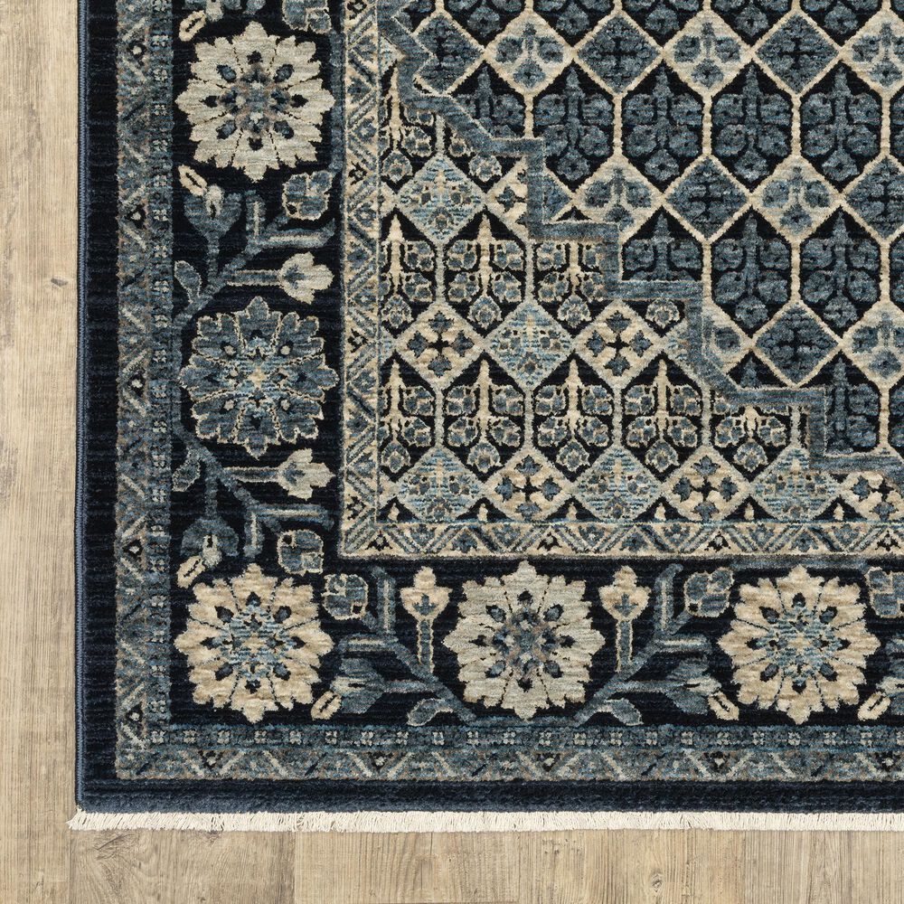 Oriental Weavers Capella Blue and Ivory 7&#39;10&quot; x 10&#39;10&quot; Area Rug, , large