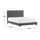 Richlands Furniture Willow Queen Upholstered Panel Bed in Gray Fog and Espresso, , large