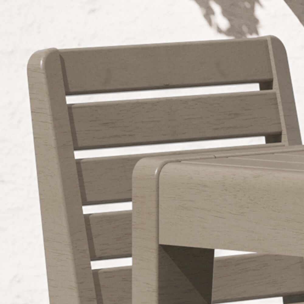 Homestyles Sustain Patio Dining Armless Chair with Gray Cushion in Stain Brown &#40;Set of 2&#41;, , large