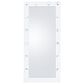 Coaster Zayan LED Lighting Floor Mirror in White Gloss (Box 1), , large