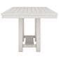 Ashley Robbinsdale Counter Height Dining Table with 2 Leaves in Antique White, , large