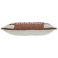 Ashley Ackford 14" x 22" Lumbar Throw Pillow in White and Rust, , large