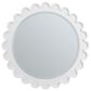 James Martin Vanities Adelese 32" Scalloped Round Mirror in Bright White, , large