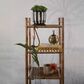 Creative Coop Round Hammered Metal Container with Rabbit Finial in Brass, , large
