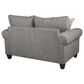 Fusion Furniture Amos Pebble Queen Stationary Sleeper Sofa in Gray, , large