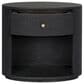 Four Hands Amelia Oval 1 Drawer Nightstand in Black, , large