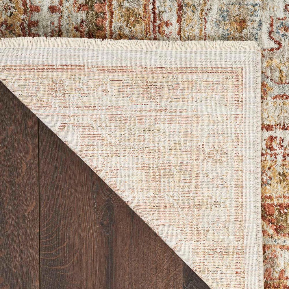 Nourison Sahar 2&#39;3&quot; x 10&#39;2&quot; Ivory and Multi Runner, , large