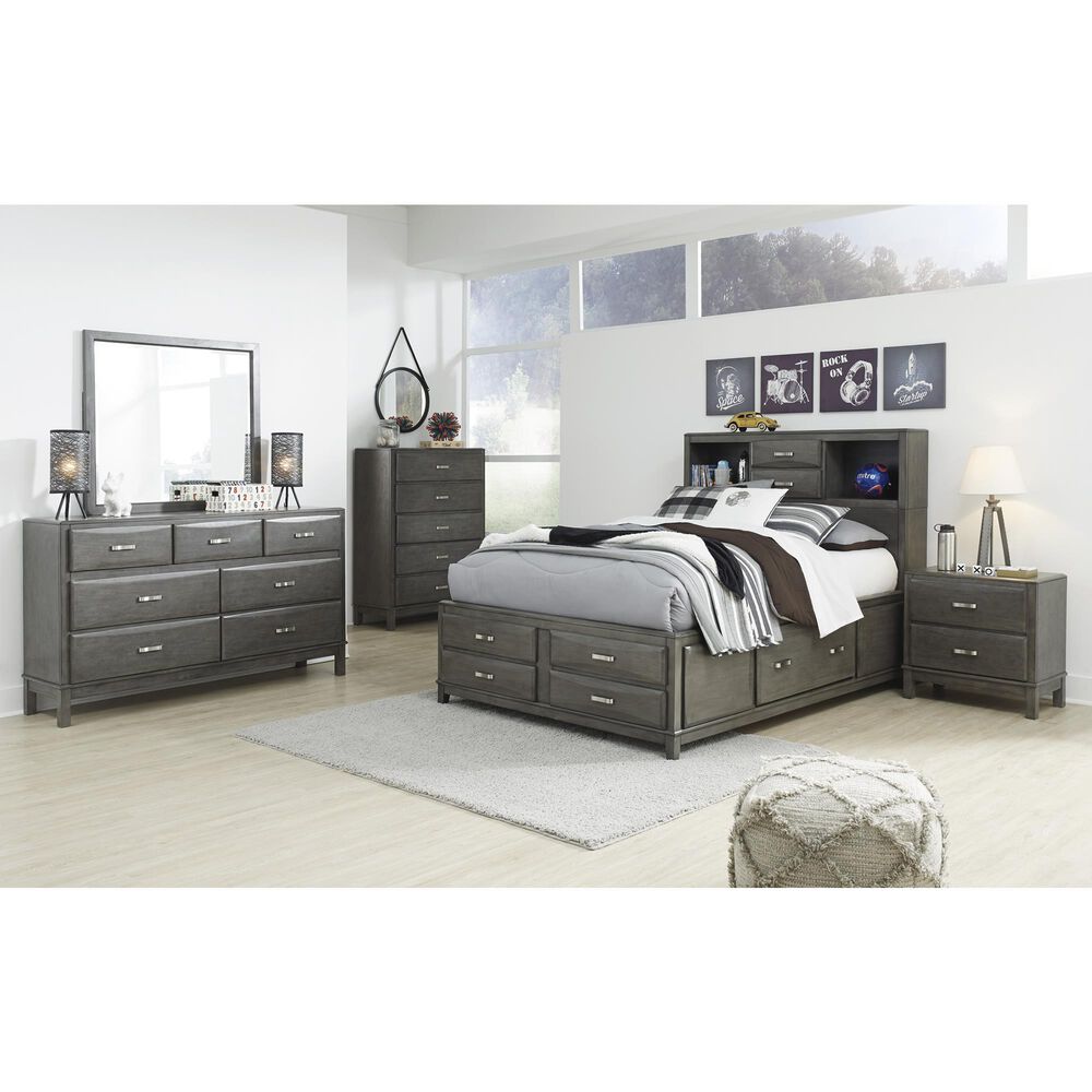 Ashley Caitbrook Full Storage Bed in Gray, , large