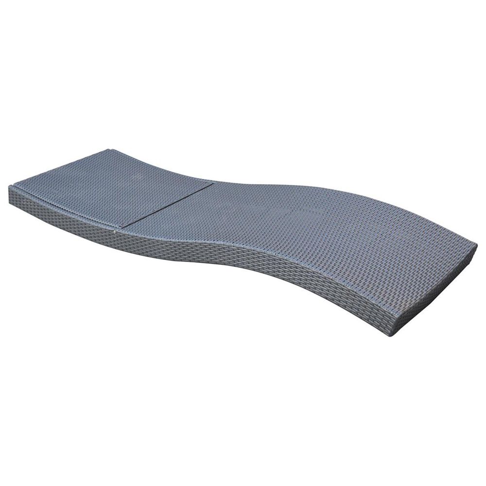 Blue River Cabana Patio Adjustable Chaise Lounge in Black, , large