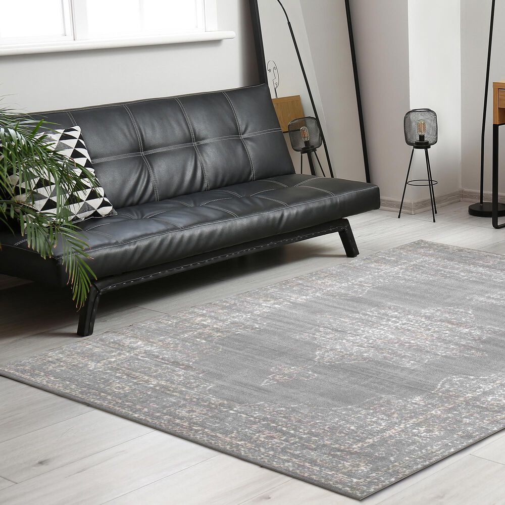 Radici USA Colosseo 3563 Grey 5'3" x 7'3" Area Rug, , large