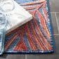 Safavieh Cabana CBN458M 4" x 6" Blue and Rust Indoor/Outdoor Area Performance Rug, , large