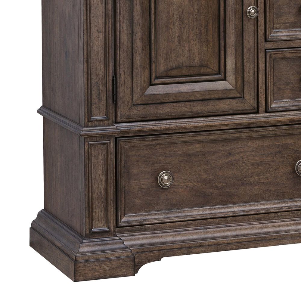 Pulaski Furniture Corp Woodbury 5-Piece King Bedroom Set in Brown, , large