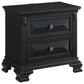 Mayberry Hill Bridgestone 2-Drawer Nightstand in Black, , large