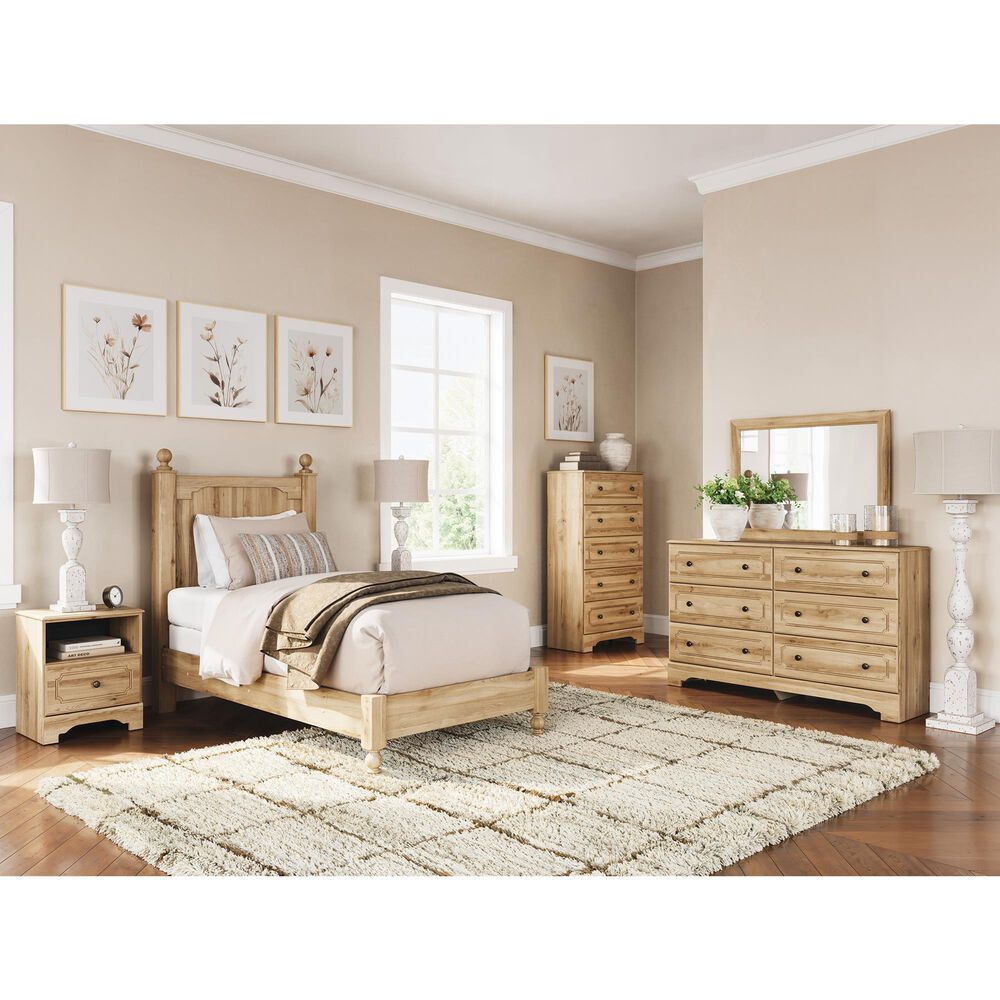 Ashley Aleaport 5-Drawer Chest in Warm Brown, , large