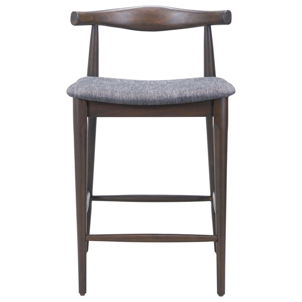 Zuo Modern Tuzka Bar Stool in Gray &amp; Espresso, , large