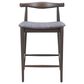 Zuo Modern Tuzka Bar Stool in Gray & Espresso, , large