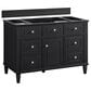 James Martin Vanities Lorelai 48" Single Vanity in Black Onyx with 3 cm Parisien Bleu Quartz Top, , large