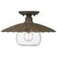 Golden Lighting Clemence 1-Light Flush Mount in Dark Rust, , large