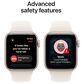 Apple Watch SE 3 (GPS+Cellular) 40mm Aluminum Case with Sport Band - S/M in Starlight and 2-Year AppleCare+, , large