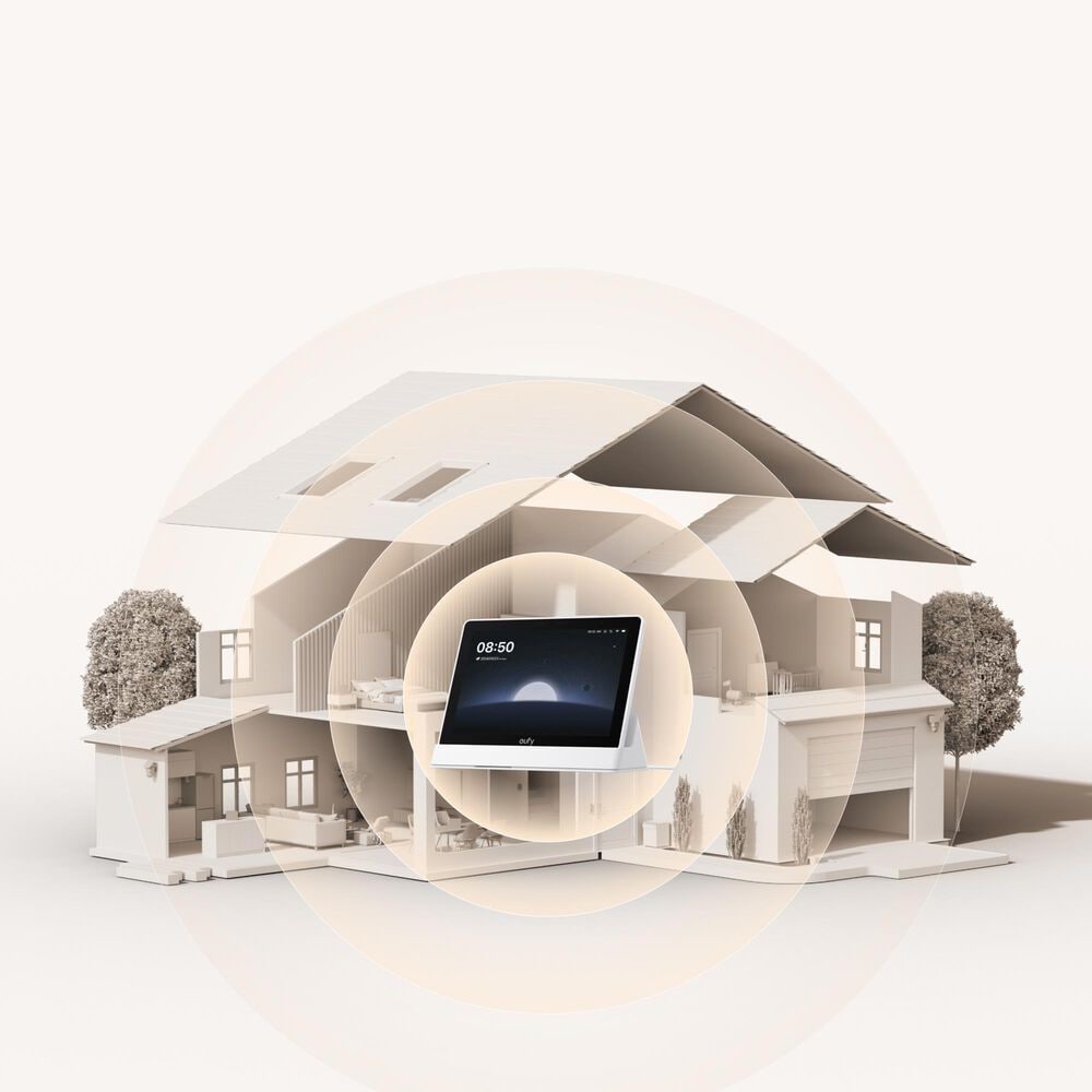 eufy 8" All-in One Smart Home Hub E10 Smart Display with Control Panel in Black, , large