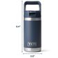 YETI Rambler Jr. 12 Oz Kids Bottle with Color-Matched Straw Lid in Royal Blue, , large