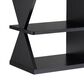 Furniture of America Finn 60" TV Stand in Black and Distressed Gray, , large