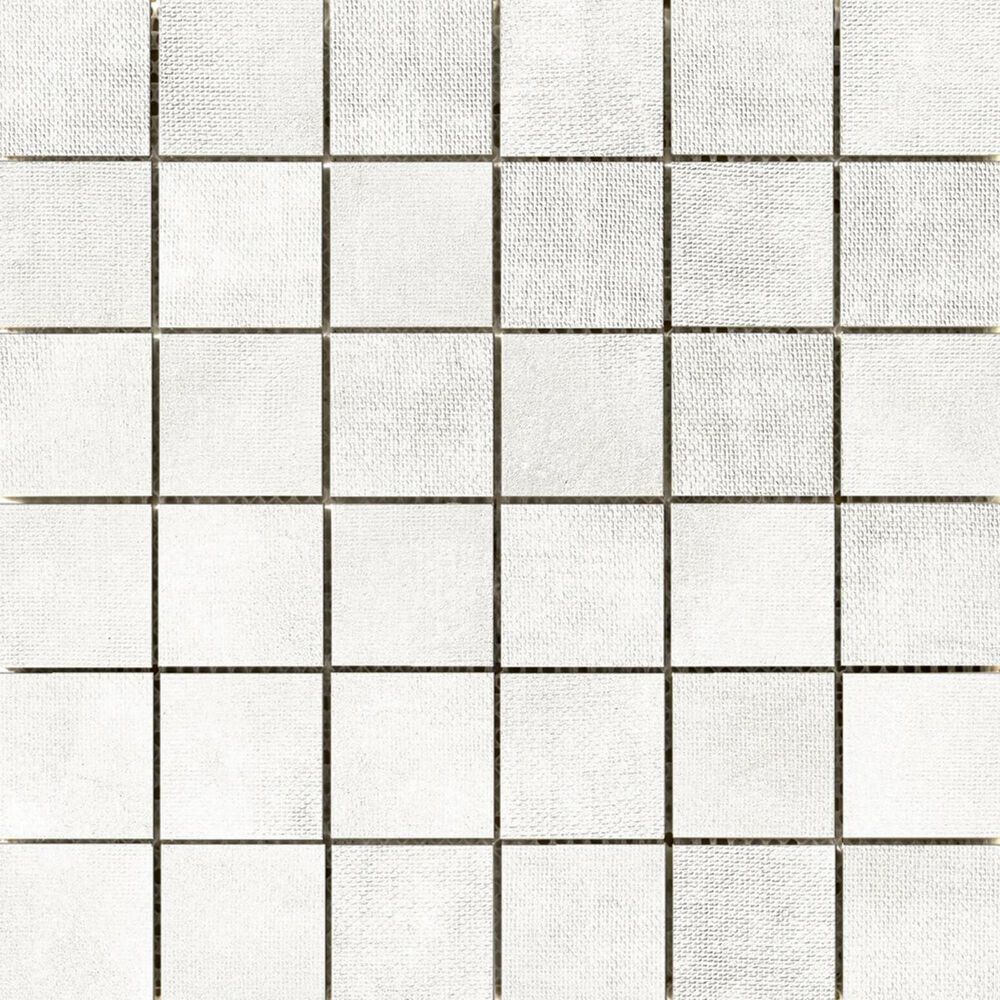 Emser Facade White 12" x 12" Porcelain Mosaic Sheet, , large