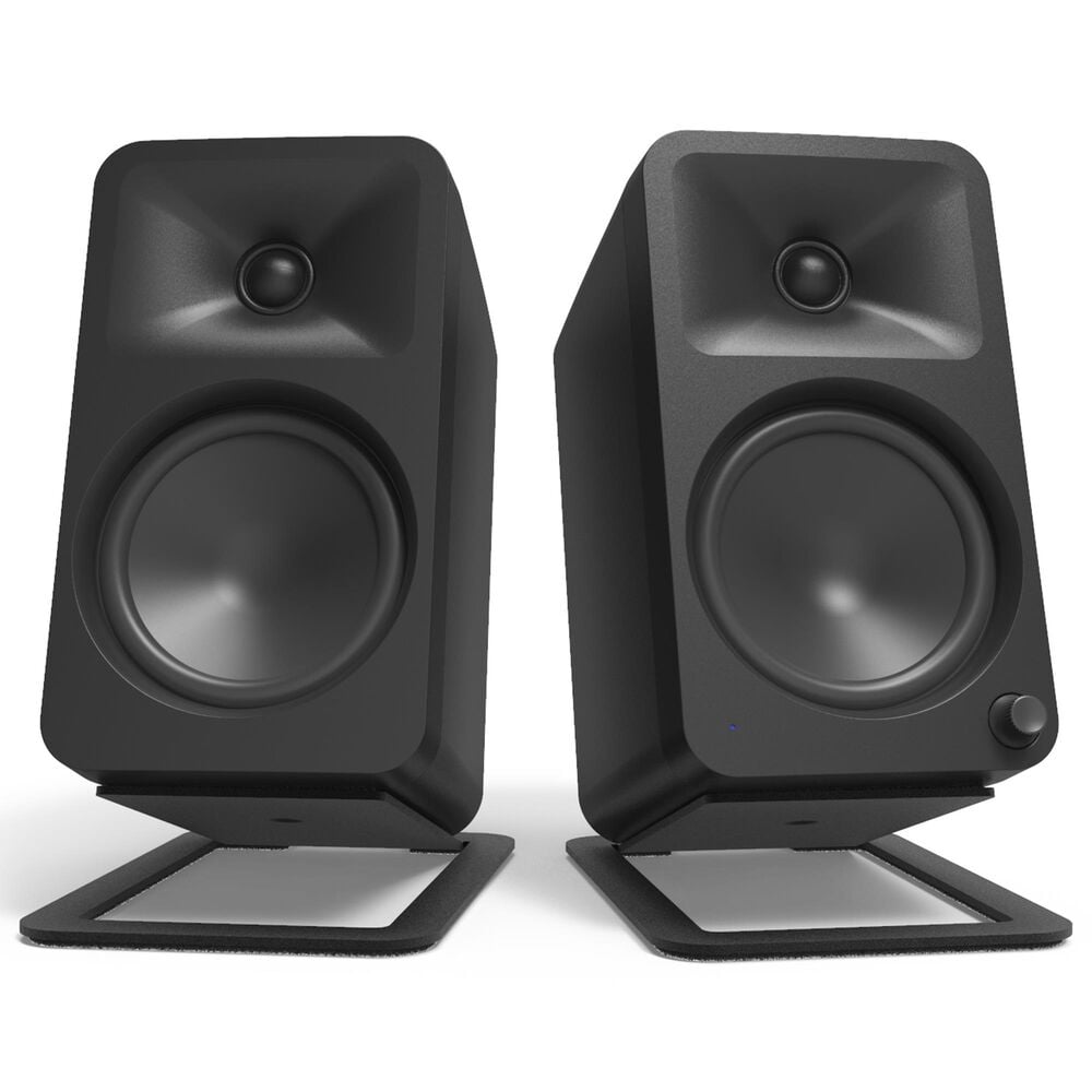Kanto Angled Desktop Speaker Stand for Midsize Speakers in Black (Set of 2), , large