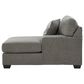 Ashley Clarington 3-Piece Sleeper Right Facing Sectional with Chaise in Greystone, , large