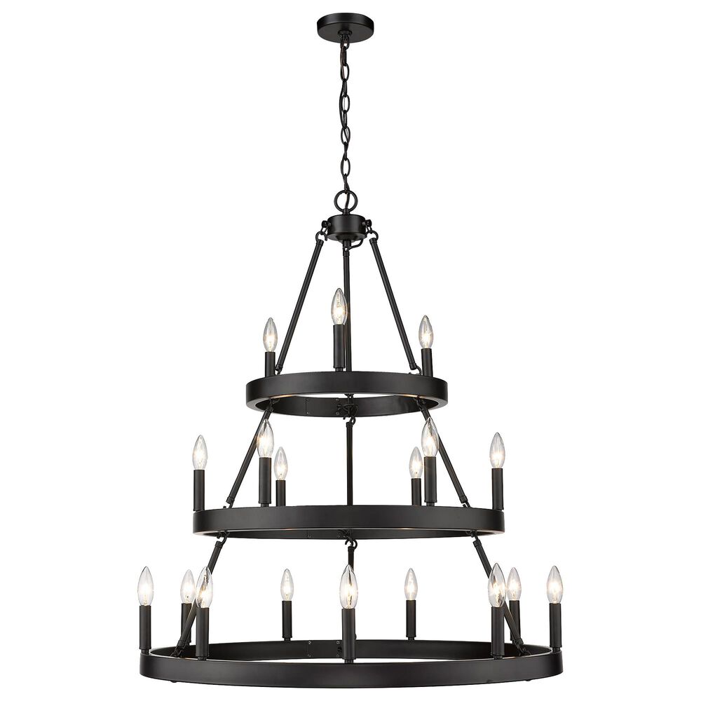 Golden Lighting Alastair 18-Light Chandelier in Matte Black, , large
