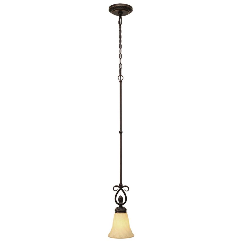 Golden Lighting Torbellino Mini Pendant in Cordoban Bronze with Remolino Glass, , large