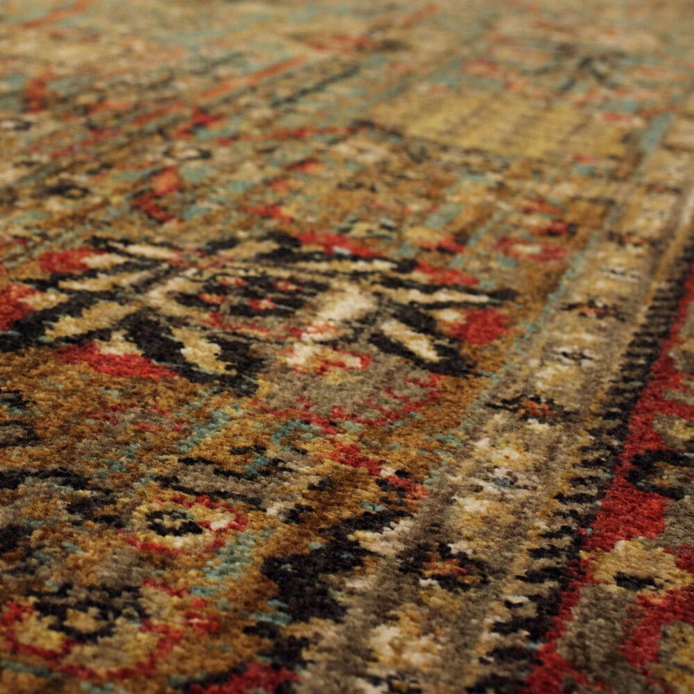 Karastan Spice Market Myanmar Aquamarine 5'3" x 7'10" Area Rug, , large