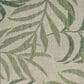 Nourison Garden Oasis GOA01 Ivory and Green 8" x 10" Indoor/Outdoor Area Rug, , large