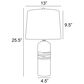 Lite Source Noelle Table Lamp in White (Set of 2), , large