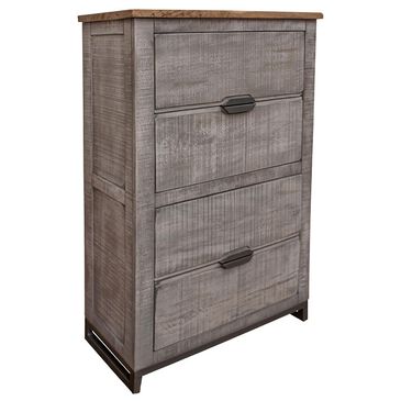 Fallridge Mita 4-Drawer Chest in Natural Gray and Brown, , large