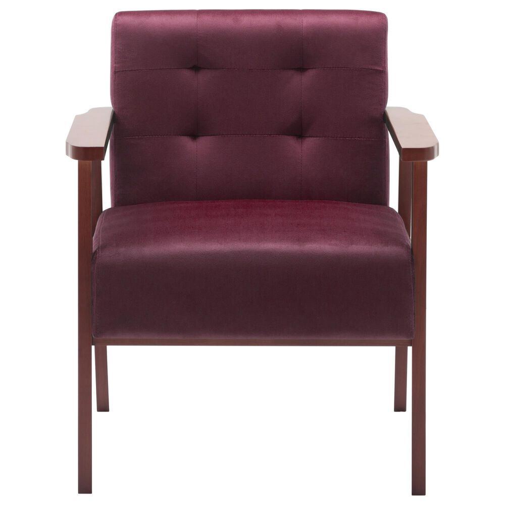 HOMLUX Arm Chair with Tufted Back and High-Density Foam in Rose, , large