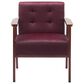 HOMLUX Arm Chair with Tufted Back and High-Density Foam in Rose, , large