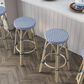Furniture of America Eldridge 26" Patio Bar Stool in Natural, Navy and Gray (Set of 2), , large