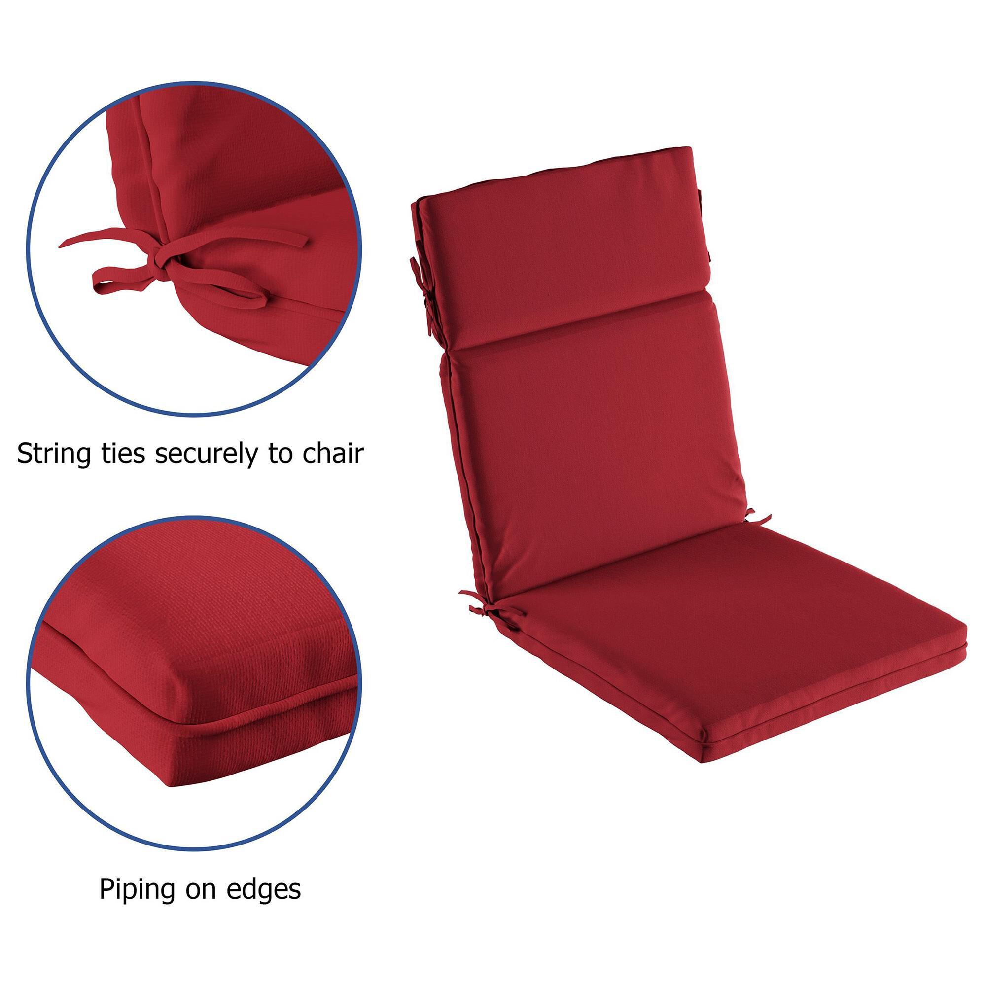Large outdoor top chair cushions