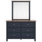 Ashley Landocken 4-Piece Twin Bedroom Set in Brown and Blue, , large