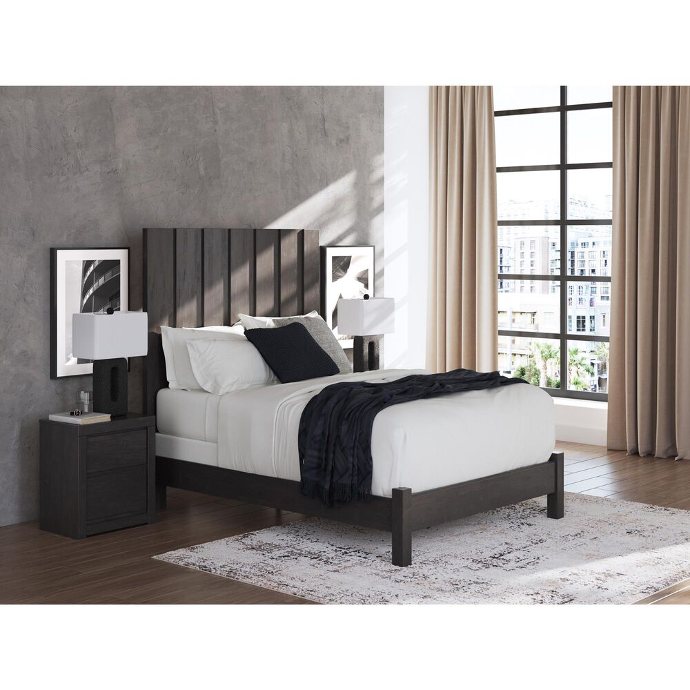 Ashley Fraluna Queen Panel Bed  in Charcoal, , large