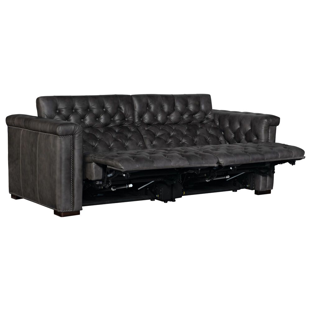 Hooker Furniture Savion Power Double Reclining Sofa with Headrest in Bellagio Gravel, , large