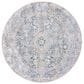Safavieh Dream DRM410K 6"7" Round Grey and Blue Area Rug, , large