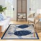 Nourison Aloha 7"10" x 10"6" Navy Blue Indoor/Outdoor Area Rug, , large