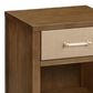 DaVinci Eloise Nightstand with Sand Upholstered Drawer in Natural Walnut, , large
