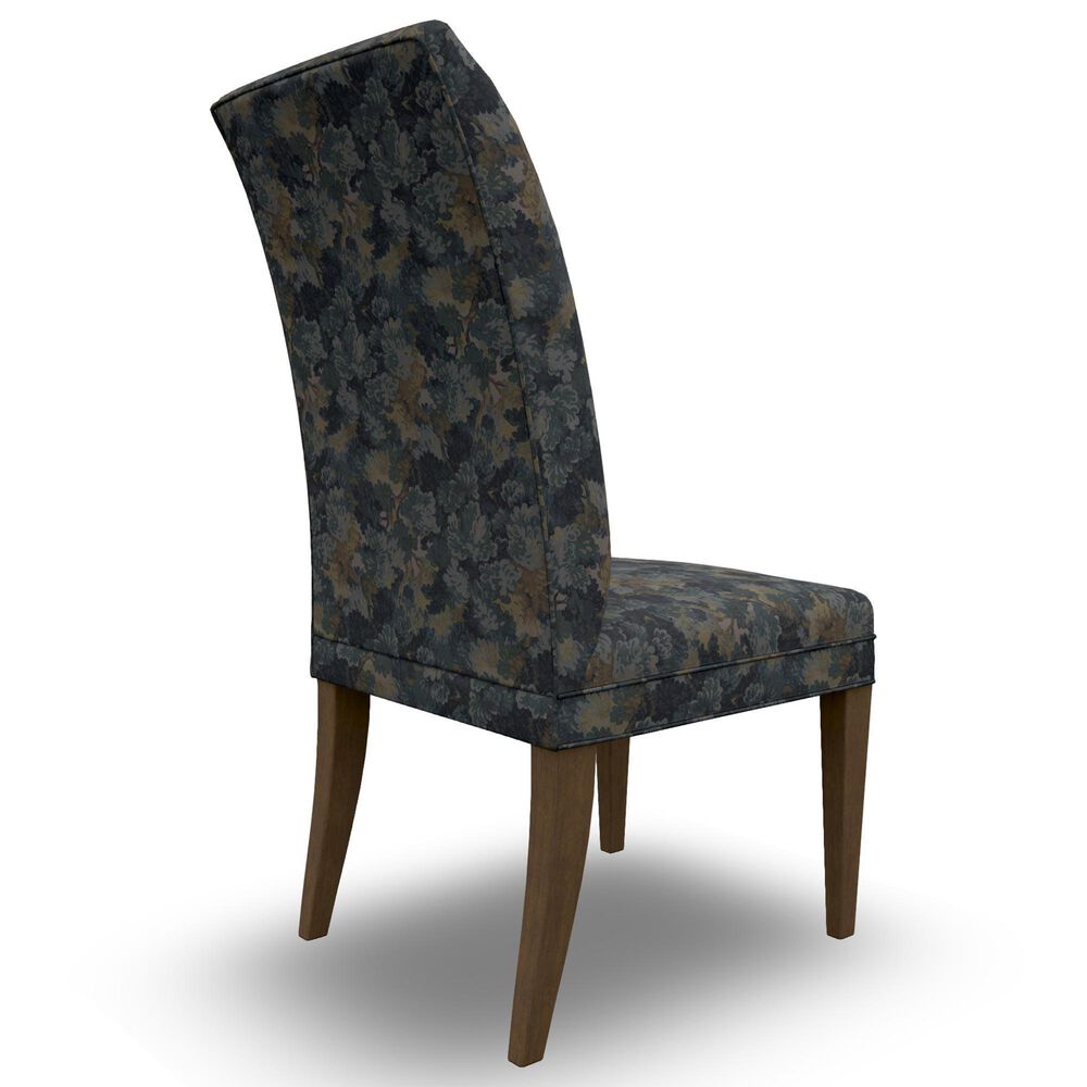 Best Home Furnishings Odell Side Chair with Forest Cushion in Dark Walnut, , large